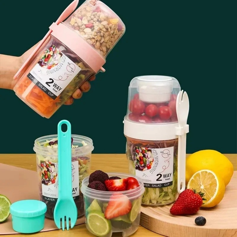 Meal Prep Yogurt - Taşınabilir Salata Kabı Kahvaltı Kabı Yiyecek