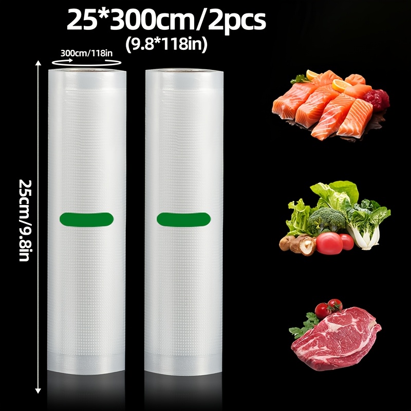 Meal Prep Vacuum Sealer - 2'li Paket 3M Vakum Poşeti Ruloları: