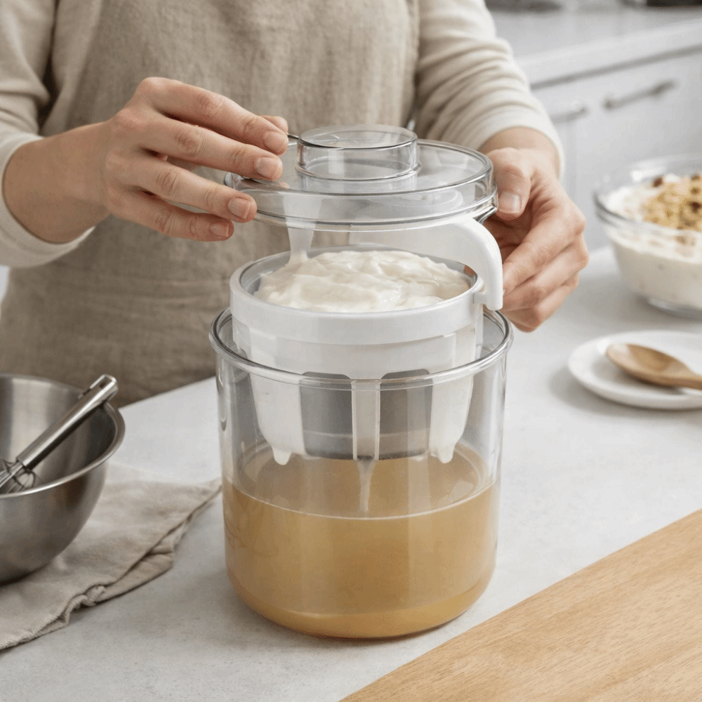 Meal Prep Yogurt - Protein Smoothies Paslanmaz Çelik Yoğurt Süzgeci