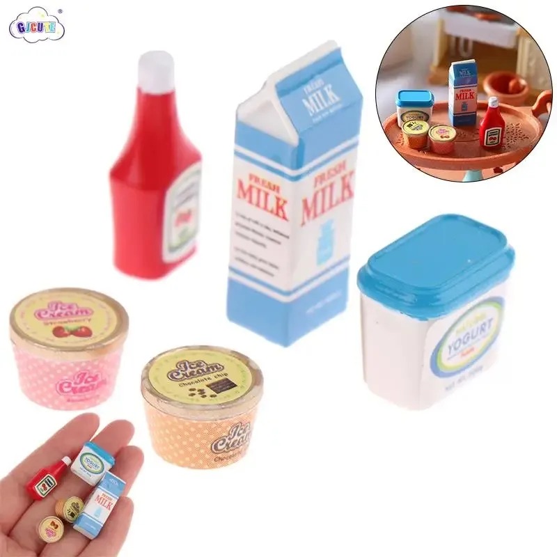 Meal Prep Yogurt - 5 adet/takım 1:12 Dollhouse Domates Sosu
