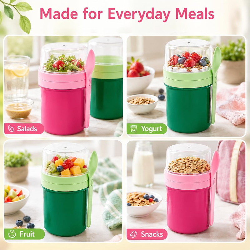 Taşınabilir Çift Katmanlı Gece - Meal Prep Yogurt incelemesi ve fiyatı