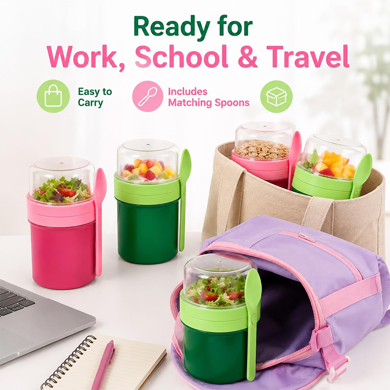 Taşınabilir Çift Katmanlı Gece - Meal Prep Yogurt incelemesi ve fiyatı
