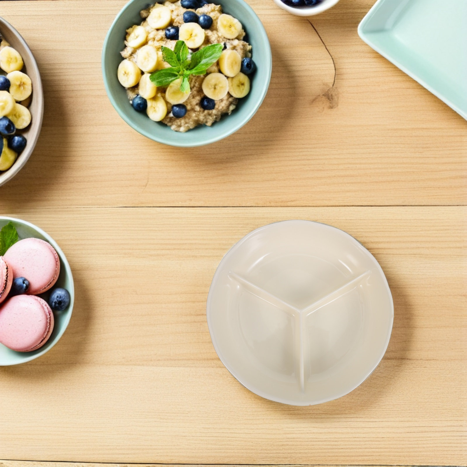 Seramik Bölmeli Yemek Tabağı Y - Meal Prep Healthy incelemesi ve fiyatı
