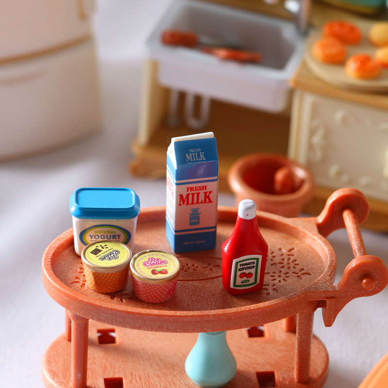 5 adet/takım 1:12 Dollhouse Ak - Meal Prep Yogurt incelemesi ve fiyatı