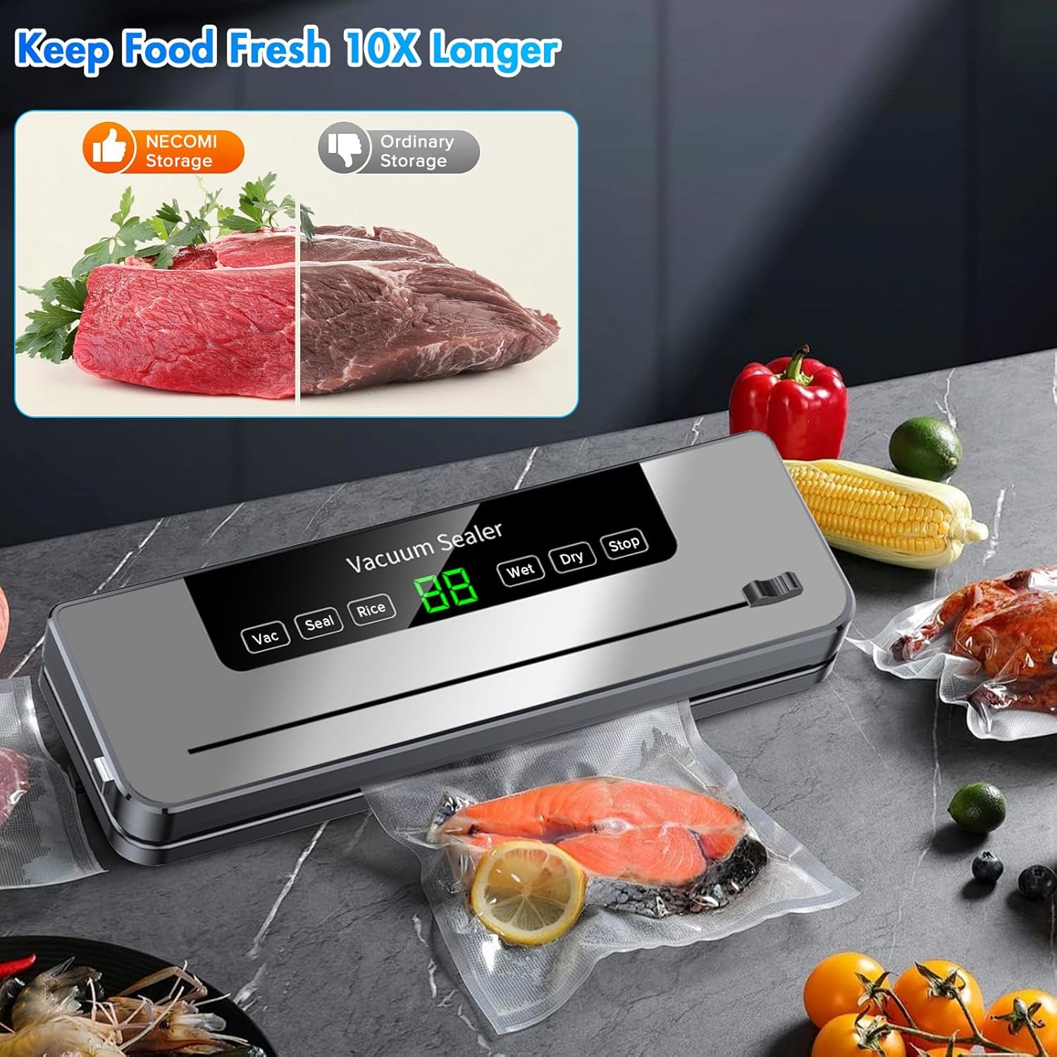 10 Poşetli Vakum Paketleme Mak - Meal Prep Vacuum Sealer incelemesi ve fiyatı