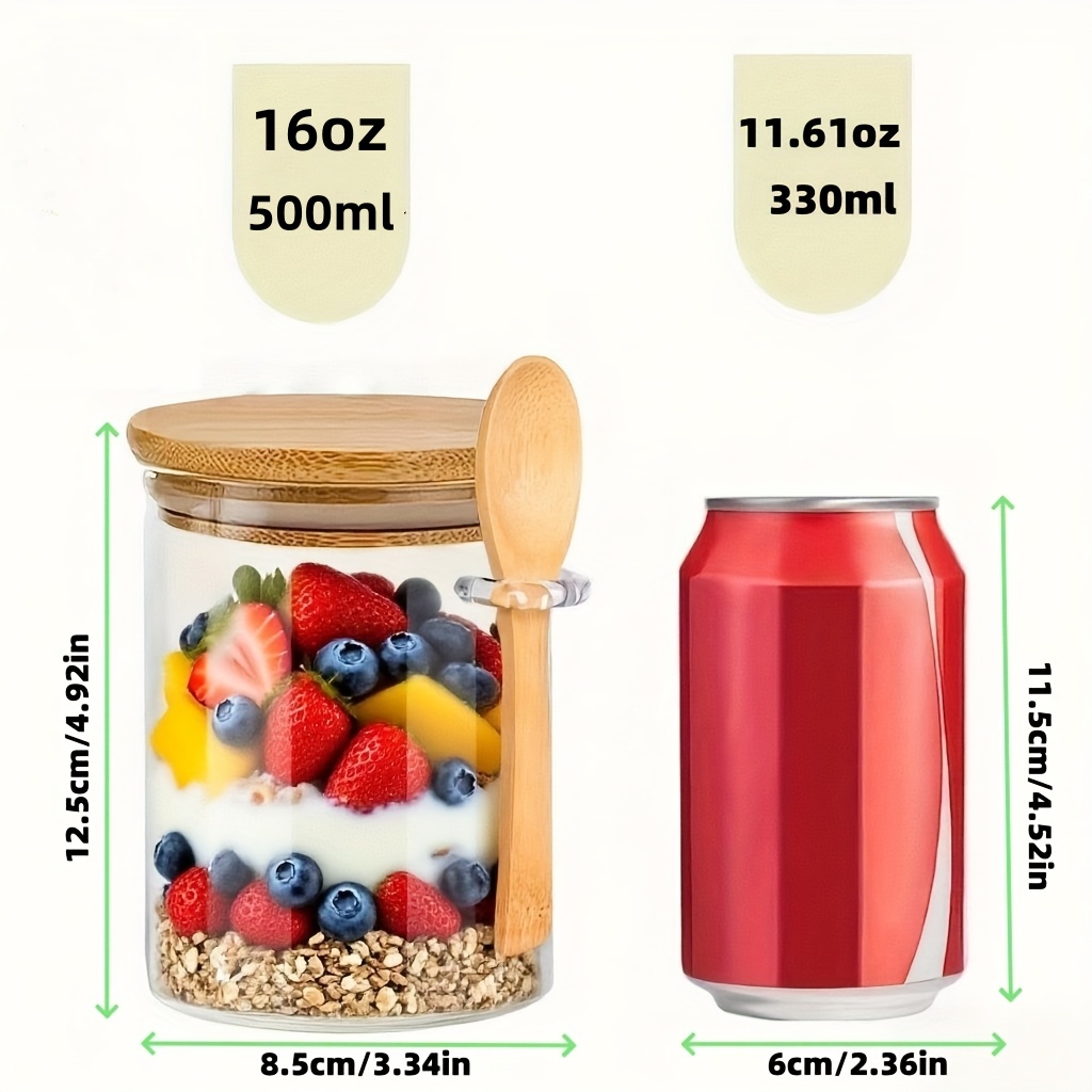 1/2/4/8 Parça Yulaf Ezmesi Cam - Meal Prep Yogurt incelemesi ve fiyatı