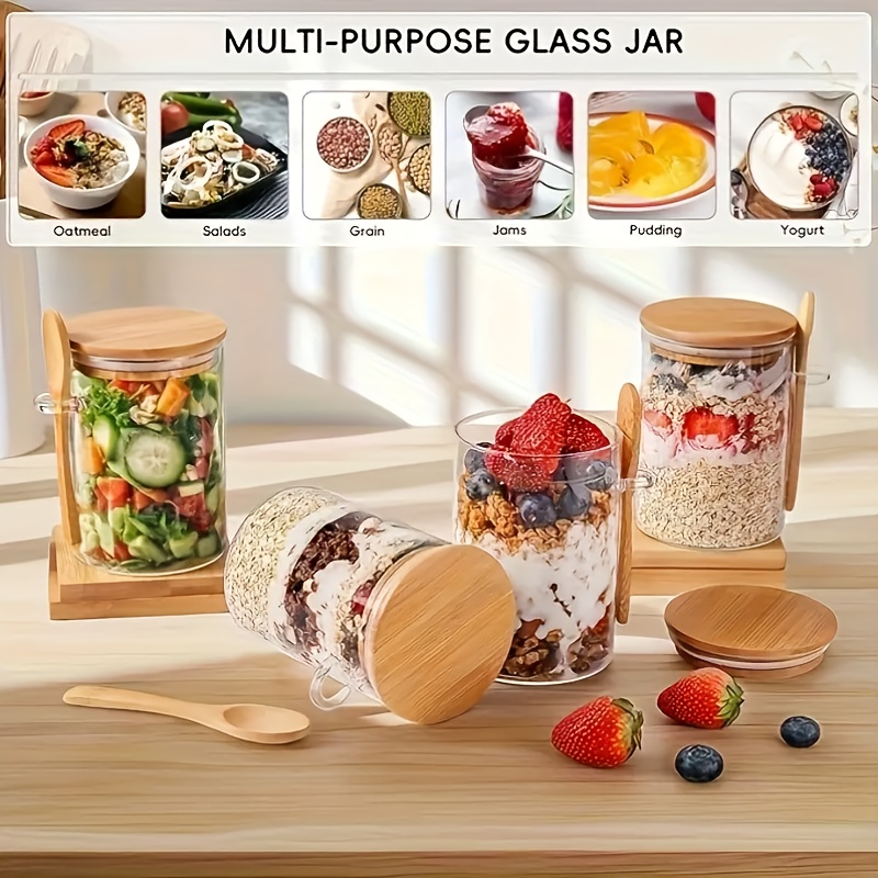 1/2/4/8 Parça Yulaf Ezmesi Cam - Meal Prep Yogurt incelemesi ve fiyatı