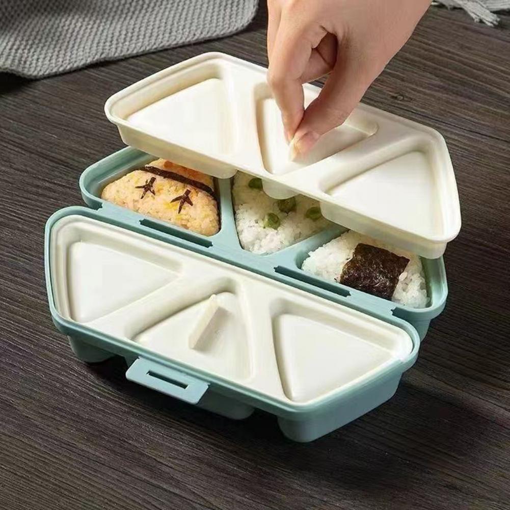 6 Bölmeli Üçgen Onigiri Kalıbı - Meal Prep Onigiri incelemesi ve fiyatı