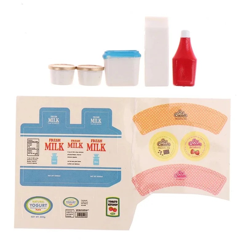 5 adet/takım 1:12 Dollhouse Do - Meal Prep Yogurt incelemesi ve fiyatı