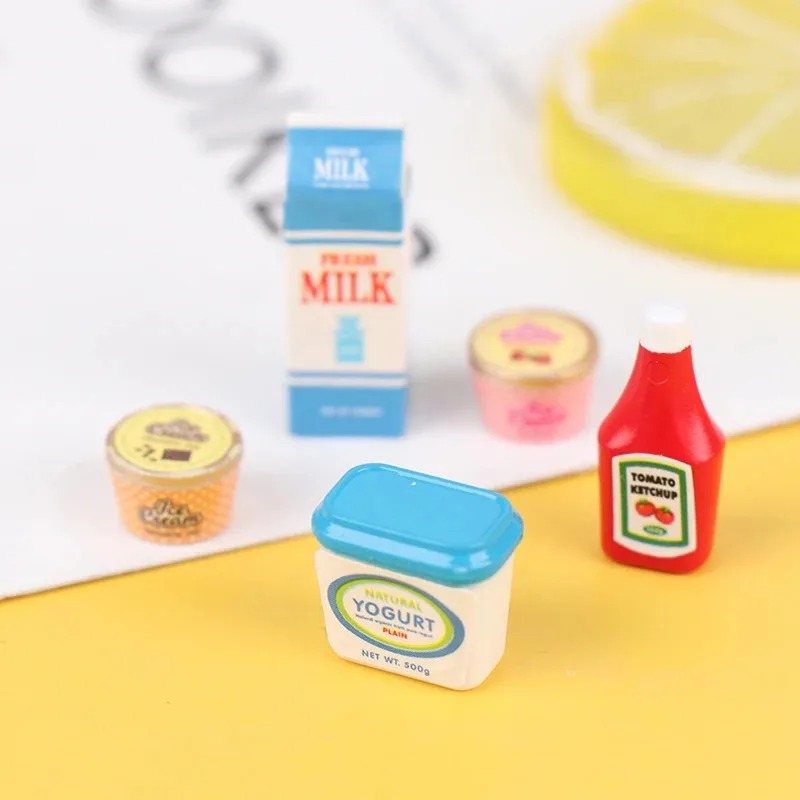5 adet/takım 1:12 Dollhouse Do - Meal Prep Yogurt incelemesi ve fiyatı